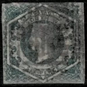 New South Wales 1854 6d - imperf QV Used Postage stamp