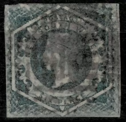 New South Wales 1854 6d - imperf QV Used Postage stamp