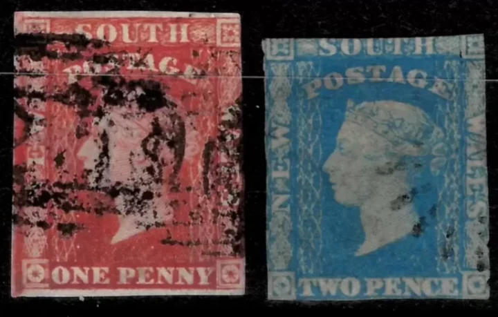 New South Wales – Australia 1853/54 postage stamps