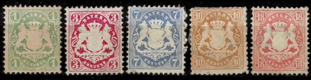 Old Germany / Bavaria Bayern 1875