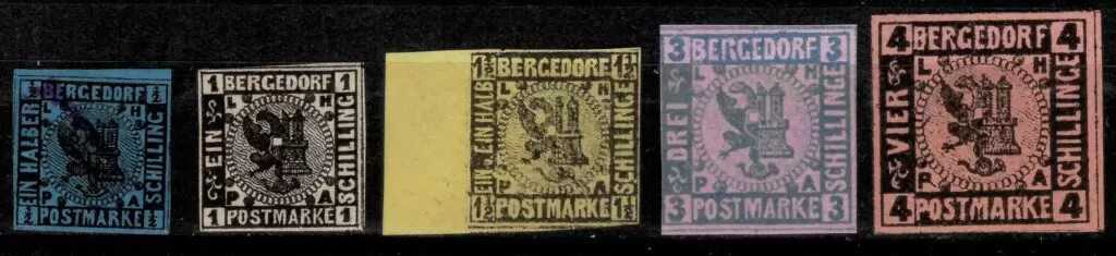 Oldenburg 1852/55 year postage stamps