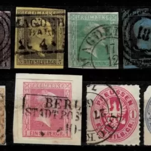 Preussen / Prussia year 1850/67 stamps Used lot