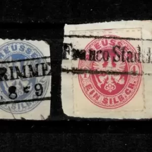 Prussia year 1861/67 stamps Used lot