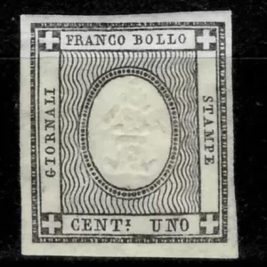 Italy / Sardinia year 1861 - 1c Newspaper Stamp