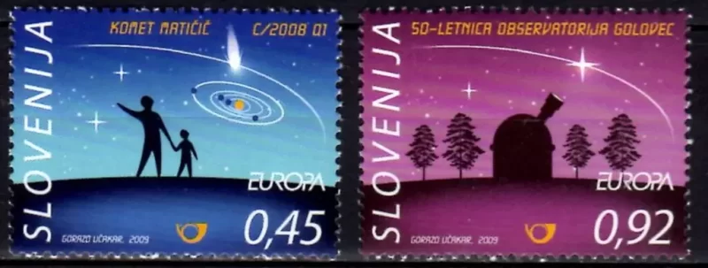 Slovenia 2009 Europa CEPT – Astronomy