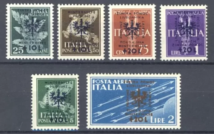 Slovenia WWII stamps 1944 Laibach