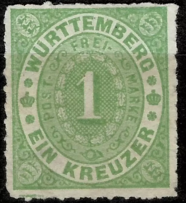 Wurttemberg 1869 stamps 1 kr. Mi 36