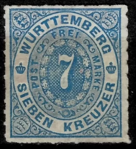 Wurttemberg 1869 7 kr.