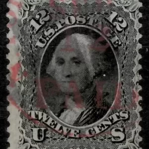 United states 1861 12c stamp