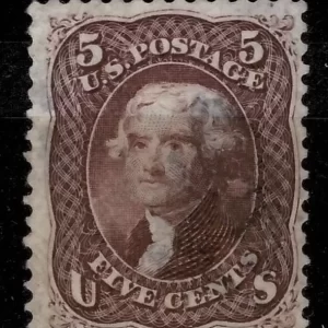 United states stamp 1861 – 5 c Jefferson