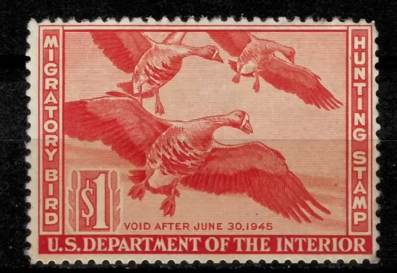 USA 1944 Duck stamp $1