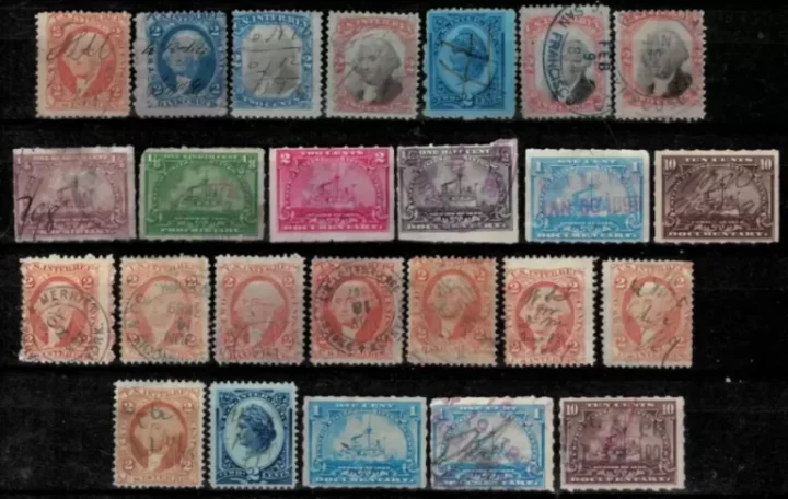 USA revenue Stamps 1860/1900