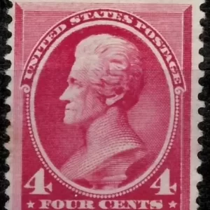 USA stamp year 1887 - 4c Andrew Jackson Scott 215 unused