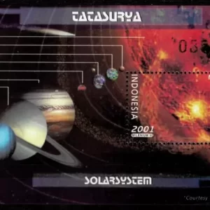 Indonesia space 2001 Postage stamp