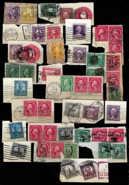 United states year 1900/1930 - Used stamps / cuts lot