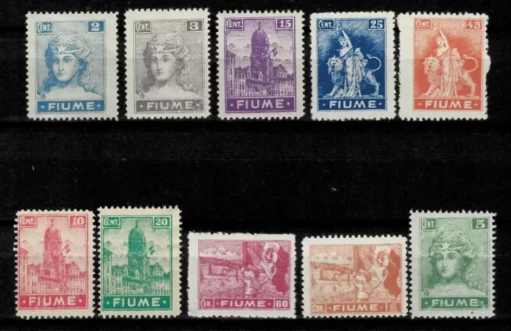 Fiume year 1919 MNG/MH lot of stamps