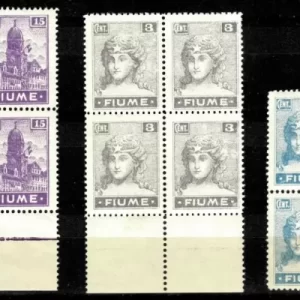 Fiume year 1919 stamps MNH** lot