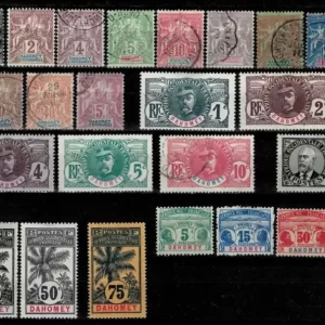 France Dahomey year 1899/1910 MH/Used lot of stamps