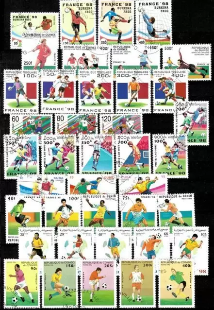 France World cup 1998 Soccer Football Worldwide collection - MNH / Used / CTO