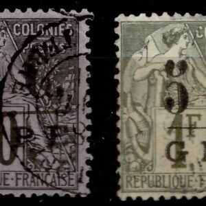 French Guadeloupe year 1890 - Used stamps