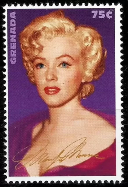 Grenada year 1995 stamp Marilyn Monroe 75c ☀ MNH**