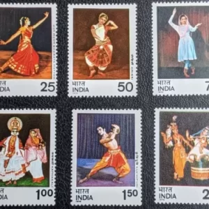 India year 1975 stamps - Indian Dances complete set