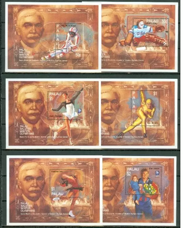 Palau year 1994 Olympic Games Lillehammer full set ☀ Mint never hinged (**)