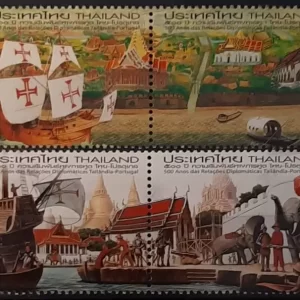 Thailand year 2011 Ships stamps - Portugal joint issue full set ☀ MNH (**)