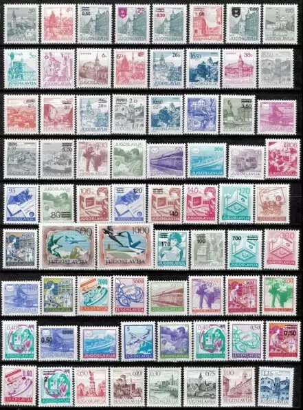 Yugoslavia year 1981/92 stamps - Cities and tourism MNH** collection