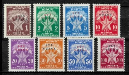 Trieste B STT - Vujna year 1952 Porto complete set 