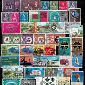 Kenya Uganda and Tanganyika year 1900/1960 stamps Used collection