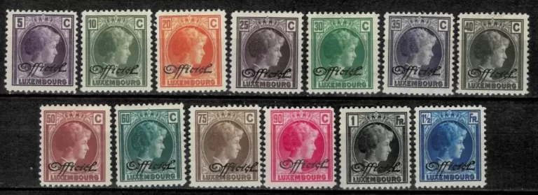 Luxembourg year 1928/30 stamps Official - officiel stamps