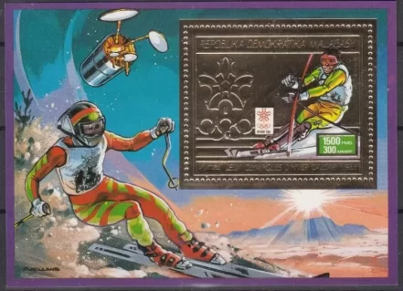 Madagascar year 1987 stamps Winter Olympic Games - Calgary MNH