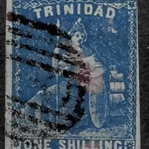 Trinidad And Tobago 1 Shilling stamp 1859 year