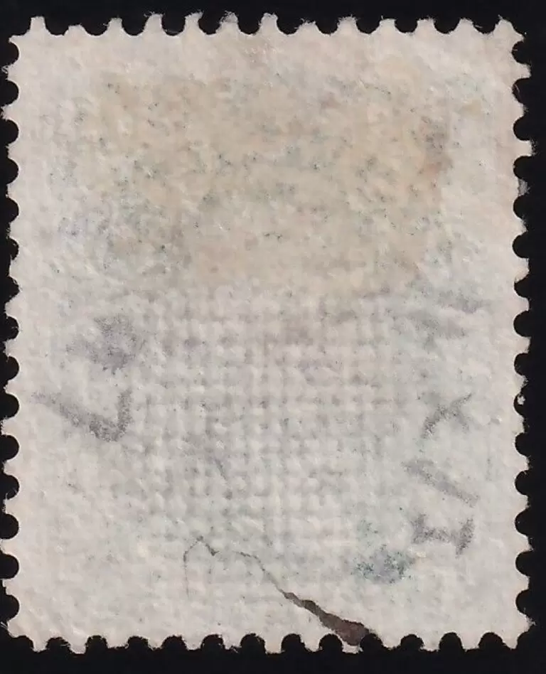 USA Stamp 1867 / 10 c Washington ☀ Scott 96 Used stamp / Grill about 11 x 13mm