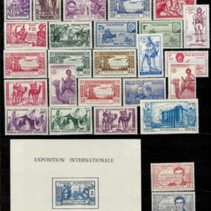 French Mauritania year 1905/1945 MH / Used stamps collection