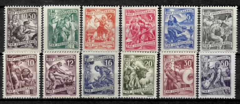 Yugoslavia Year 1950 stamps - Local Economy complete set