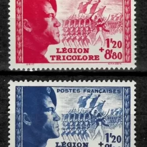 France legion 1942 stamps