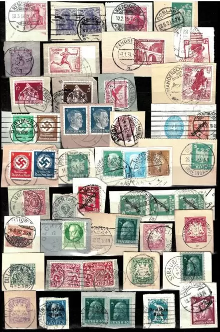 German Reich / German States ☀ Used Cuts / stamps collection