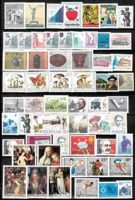 Yugoslavia 1975/85 100+ Different Stamps Full Sets