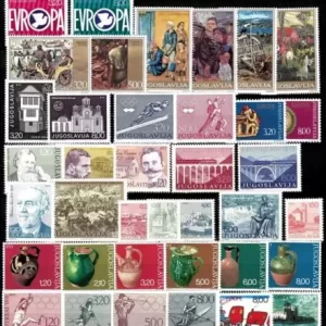 Yugoslavia 1975/85 100+ Different Stamps Full Sets MNH collection