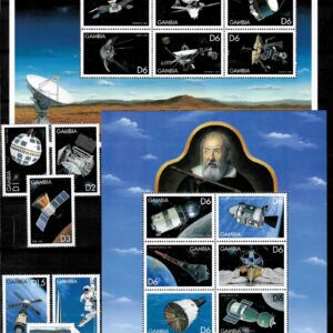 Gambia stamps year 1999 History of Space Exploration MNH