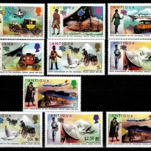 Antigua year 1974/75 Anniversary of the Universal Postal Union stamps set