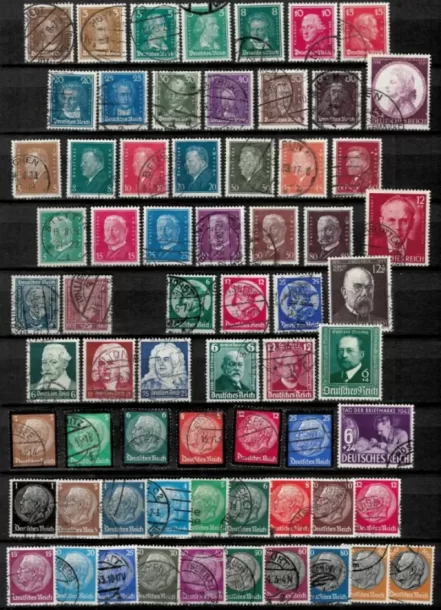 German Reich stamp Collection of famous people of Germany