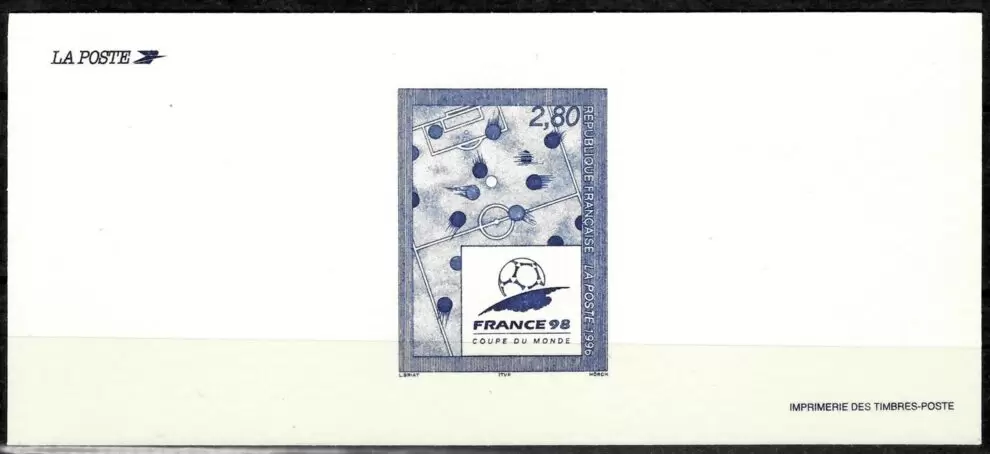 France year 1998 World Cup Football Sport Games (Imperforated Proof)