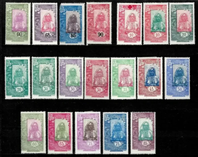 French Coast of Somalia year 1900/1930 Postage stamps Collection