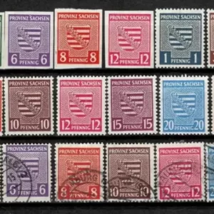 German occupation zones year 1945 / 1953 postage stamps collection