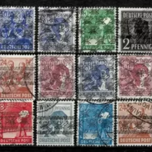 Germany Allied Occupation year 1948 Bizone Used stamps