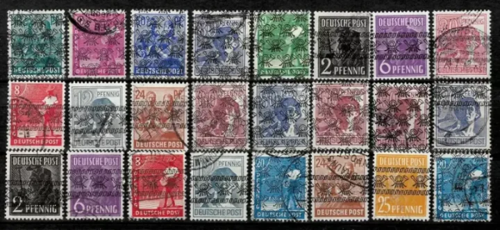 Germany Allied Occupation year 1948 Bizone Used stamps