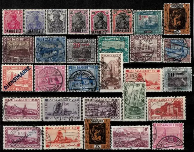 Germany Saar - Saargebeit stamps collection year 1919/1930